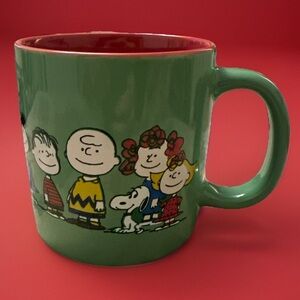 Peanuts Merry Christmas Coffee Cocoa Mug Charlie Brown Snoopy And Friends 20oz